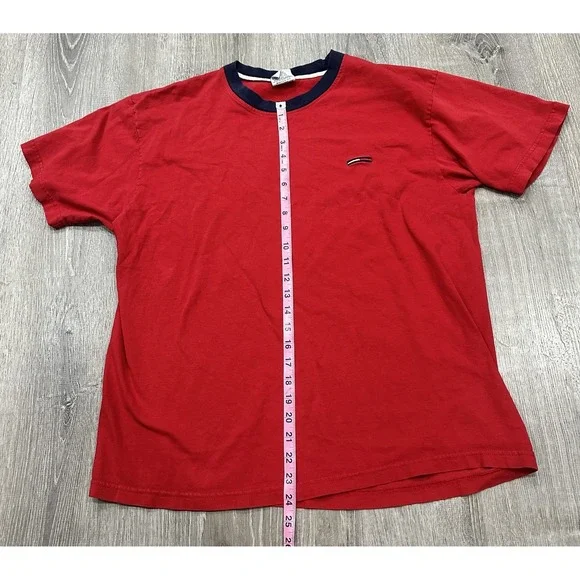 Tommy Hilfiger Shirt Men's XL Red Logo Vintage 90s Tommy Jeans miUSA TShirt - Picture 3 of 8